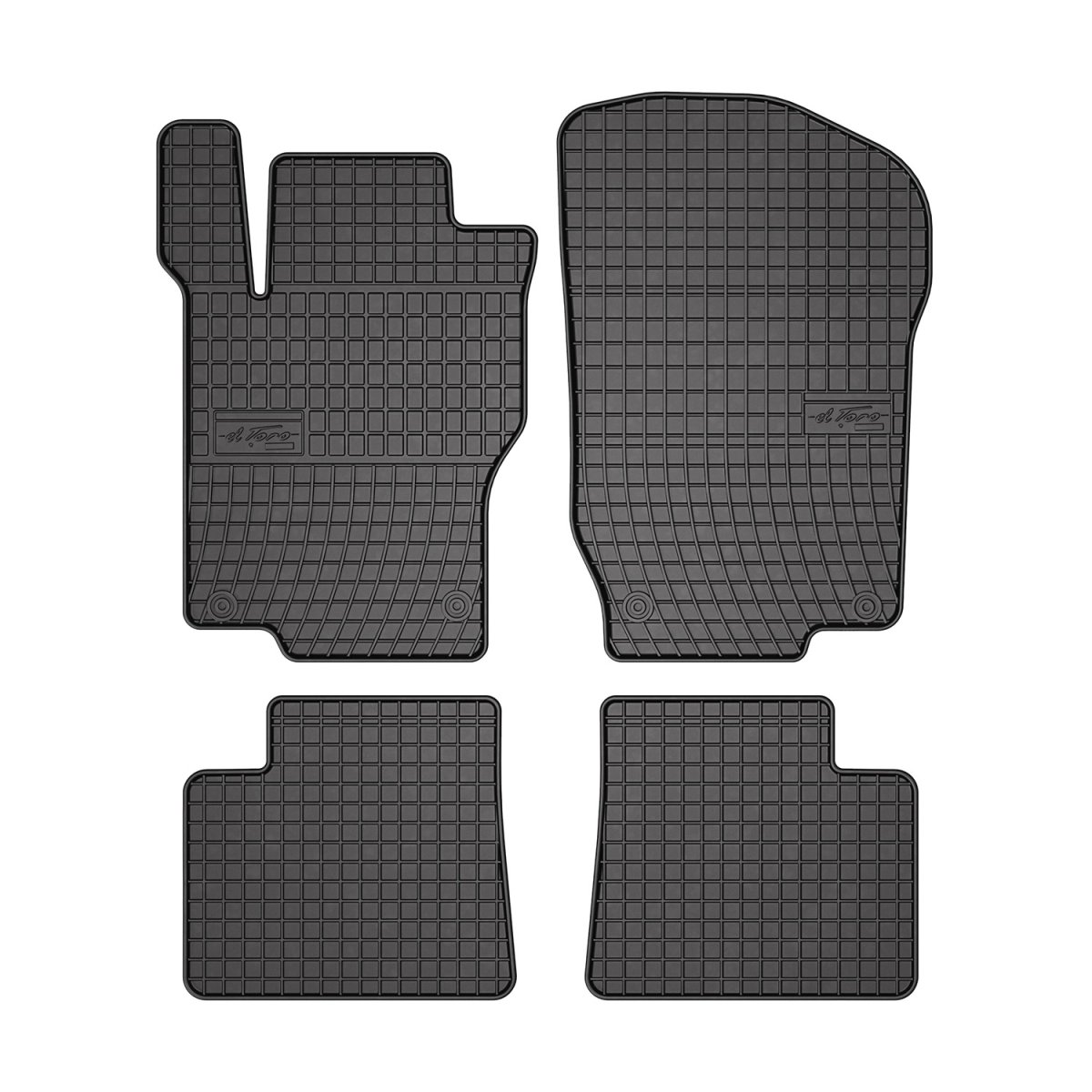 Mercedes M Class W164 Floor Mats - Omac - El Toro - Black - '05-'11 Mercedes M Class W164 Floor Mats - Omac - El Toro - Black - '05-'11